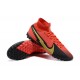 Nike Mercurial Superfly 7 Elite TF Black Gold Red Soccer Cleats