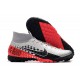 Nike Mercurial Superfly 7 Elite TF Black Red Silver Soccer Cleats