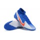 Nike Mercurial Superfly 7 Elite TF Blue Grey Orange Soccer Cleats