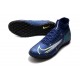 High Quality Nike Mercurial Superfly 7 Elite TF Deep Blue White Green Soccer Cleats Shop Online