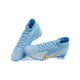 Nike Mercurial Superfly 7 Elite TF Gold Grey Ltblue Soccer Cleats