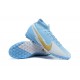 Where To Get Nike Mercurial Superfly 7 Elite TF Gold Grey Ltblue Soccer Cleats Online Shop