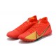 Nike Mercurial Superfly 7 Elite TF Gold Red Black Soccer Cleats