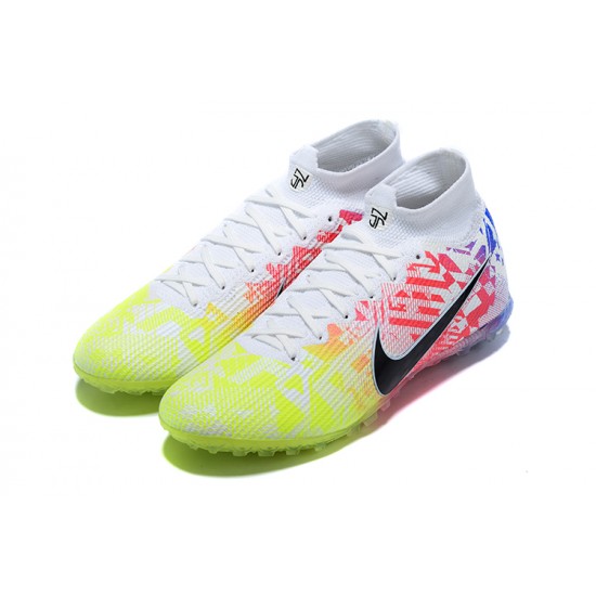 Buy And Seller Nike Mercurial Superfly 7 Elite TF Green Black Red White Blue Soccer Cleats Shop Online