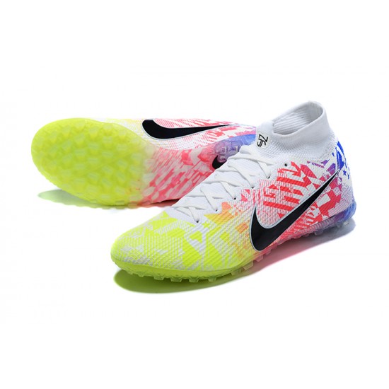 Buy And Seller Nike Mercurial Superfly 7 Elite TF Green Black Red White Blue Soccer Cleats Shop Online
