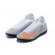 Nike Mercurial Superfly 7 Elite TF Grey Orange White Soccer Cleats