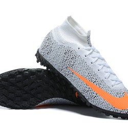 Nike Mercurial Superfly 7 Elite TF Grey Orange White Soccer Cleats