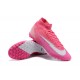 Nike Mercurial Superfly 7 Elite TF Grey Pink Peach Soccer Cleats