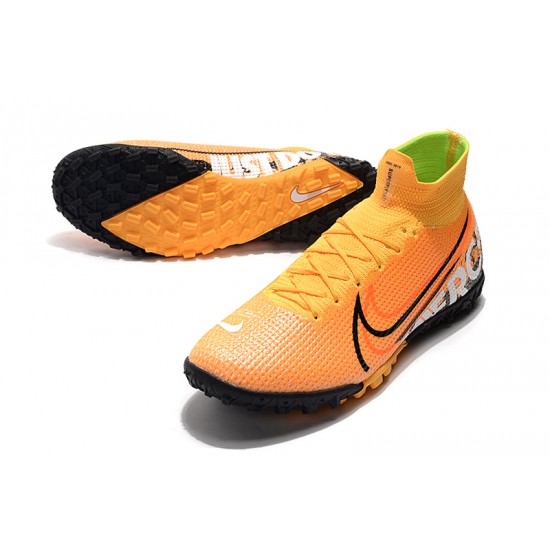 Buy the latest Nike Mercurial Superfly 7 Elite TF Orange Black White Soccer Cleats For Sale