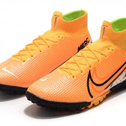Nike Mercurial Superfly 7 Elite TF Orange Black White Soccer Cleats