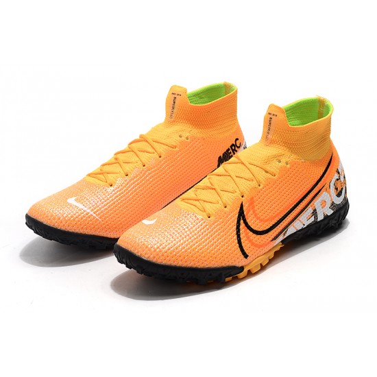 Buy the latest Nike Mercurial Superfly 7 Elite TF Orange Black White Soccer Cleats For Sale