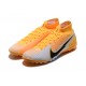 Nike Mercurial Superfly 7 Elite TF Silver Black Orange Soccer Cleats