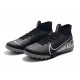 Salable Goods Nike Mercurial Superfly 7 Elite TF White Black Soccer Cleats On Sale