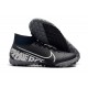 Salable Goods Nike Mercurial Superfly 7 Elite TF White Black Soccer Cleats On Sale