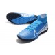 Sell Like Wild Fire Nike Mercurial Superfly 7 Elite TF White Blue Soccer Cleats Shop Online