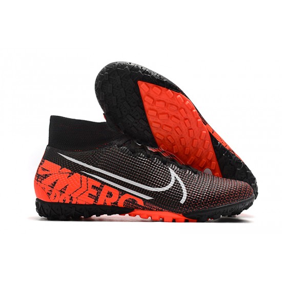 Nike Mercurial Superfly 7 Elite TF White Orange Black Soccer Cleats