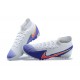 Where To Get Nike Mercurial Superfly 7 Elite TF White Pink Deep Blue Soccer Cleats Shop