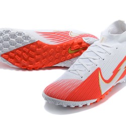 Nike Mercurial Superfly 7 Elite TF White Red Soccer Cleats