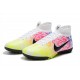 Nike Mercurial Superfly 7 Elite TF Yellow White Black Blue Soccer Cleats