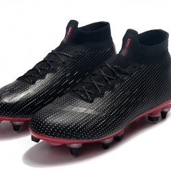 Nike Mercurial Superfly VI Elite SG High Black Win-Red Soccer Cleats