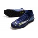 Nike Mercurial Superfly VII Academy TF Deep Blue White Green Soccer Cleats