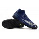Nike Mercurial Superfly VII Academy TF Deep Blue White Green Soccer Cleats