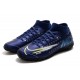 Nike Mercurial Superfly VII Academy TF Deep Blue White Green Soccer Cleats