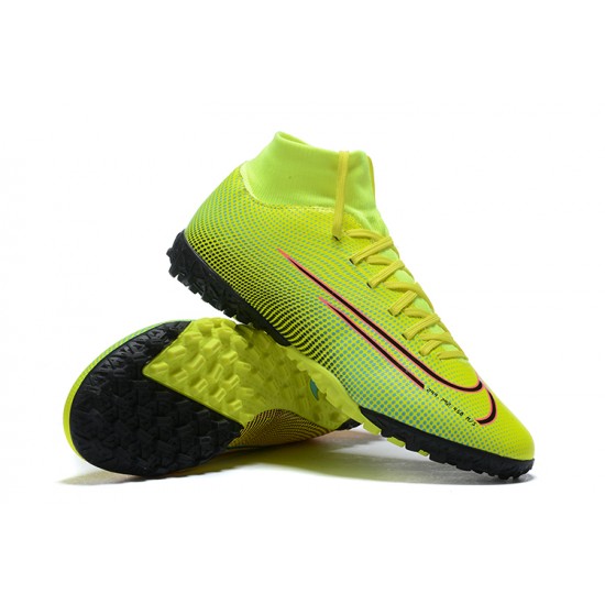 High Quality Nike Mercurial Superfly VII Academy TF Green Black Pink Red Soccer Cleats Shop Online