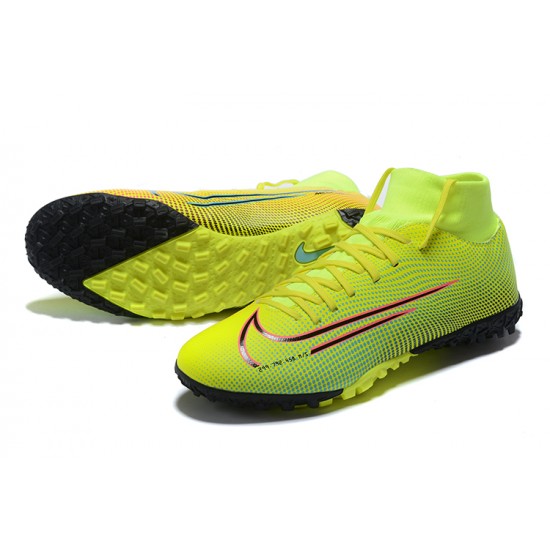 Nike Mercurial Superfly VII Academy TF Green Black Pink Red Soccer Cleats