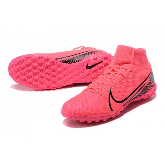 Discover Nike Mercurial Superfly VII Academy TF Peach Black Soccer Cleats Online