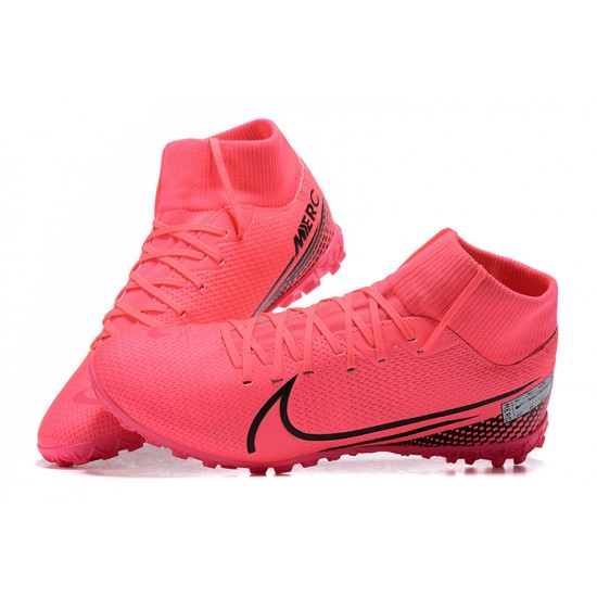 Discover Nike Mercurial Superfly VII Academy TF Peach Black Soccer Cleats Online