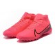 Discover Nike Mercurial Superfly VII Academy TF Peach Black Soccer Cleats Online