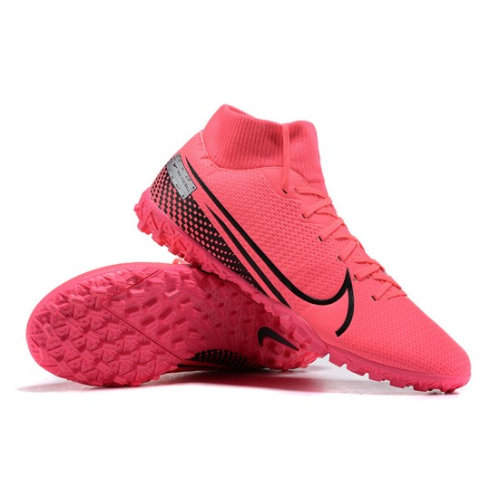 Discover Nike Mercurial Superfly VII Academy TF Peach Black Soccer Cleats Online