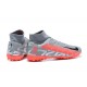 Discover Nike Mercurial Superfly VII Academy TF Silver Black Orange Soccer Cleats Shop Online