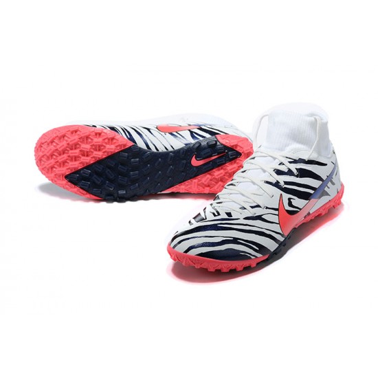 Buy And Seller Nike Mercurial Superfly VII Academy TF White Black Pink Soccer Cleats For Sale
