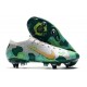 Nike Mercurial Vapor 13 Elite SG Low Grey Gold Green Soccer Cleats