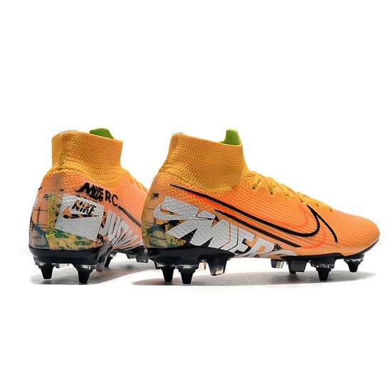 Buy the latest Nike Mercurial Vapor 13 Elite SG-PRO AC High Orange Black White Soccer Cleats Online