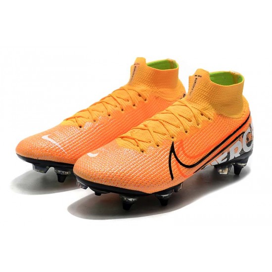 Nike Mercurial Vapor 13 Elite SG-PRO AC High Orange Black White Soccer Cleats