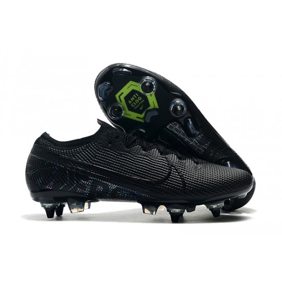Where To Get Nike Mercurial Vapor 13 Elite SG-PRO AC Low Black Green Soccer Cleats Sale
