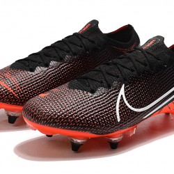 Nike Mercurial Vapor 13 Elite SG-PRO AC Low Black White Orange Soccer Cleats