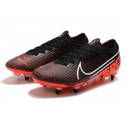 Nike Mercurial Vapor 13 Elite SG-PRO AC Low Black White Orange Soccer Cleats