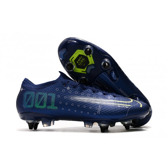 Order To Buy Nike Mercurial Vapor 13 Elite SG-PRO AC Low Deep Blue White Black Soccer Cleats On Sale