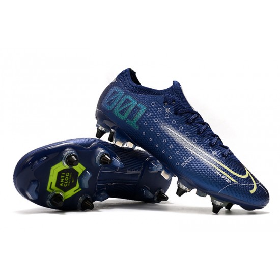Order To Buy Nike Mercurial Vapor 13 Elite SG-PRO AC Low Deep Blue White Black Soccer Cleats On Sale