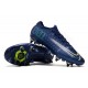 Nike Mercurial Vapor 13 Elite SG-PRO AC Low Deep Blue White Black Soccer Cleats