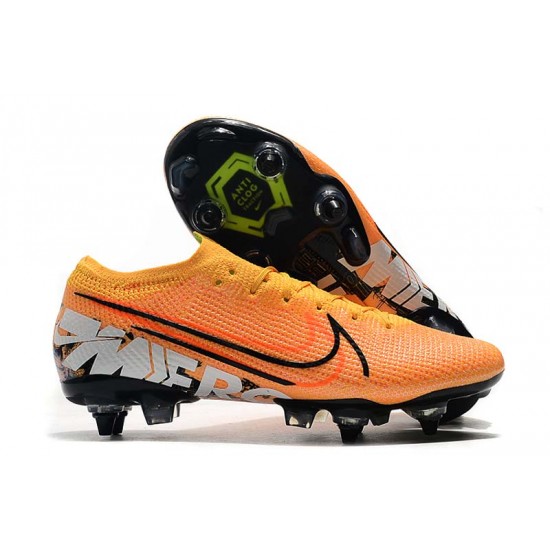 Choose To Buy Nike Mercurial Vapor 13 Elite SG-PRO AC Low Orange Black White Soccer Cleats Sale