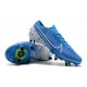 Nike Mercurial Vapor 13 Elite SG-PRO AC Low White Blue Soccer Cleats