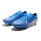 Nike Mercurial Vapor 13 Elite SG-PRO AC Low White Blue Soccer Cleats