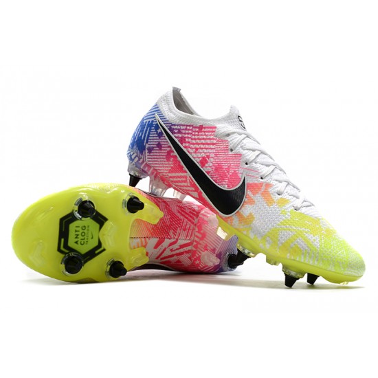 Exceptional Quality Nike Mercurial Vapor 13 Elite SG-PRO AC Low White Green Black Multi Soccer Cleats Online