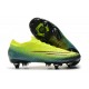 Nike Mercurial Vapor 13 Elite SG-PRO AC Low Yellow Green Pink Soccer Cleats