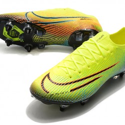 Nike Mercurial Vapor 13 Elite SG-PRO AC Low Yellow Green Pink Soccer Cleats